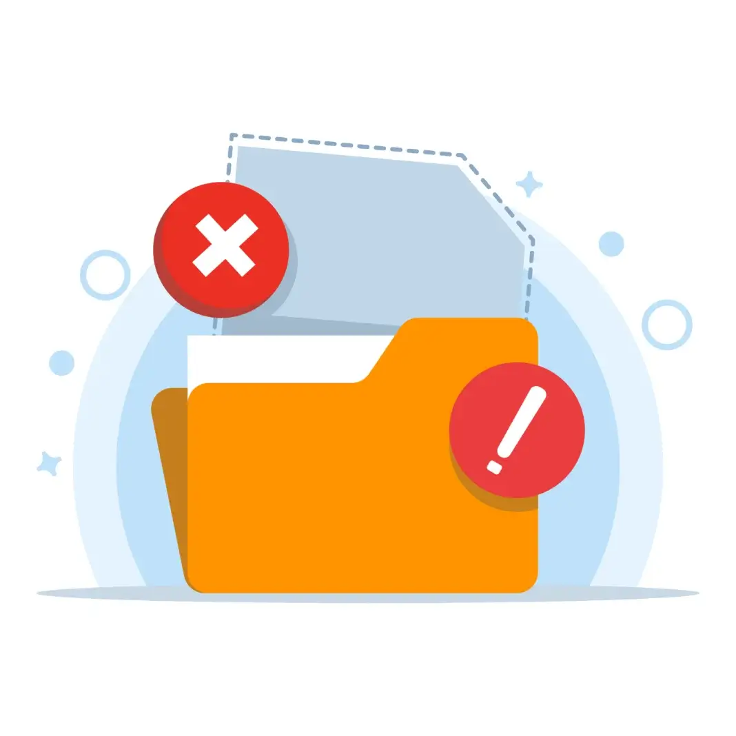 Image d'un dossier usager informatisé avec icônes de documents, informations personnelles et historique, symbolisant la gestion numérique des donnée